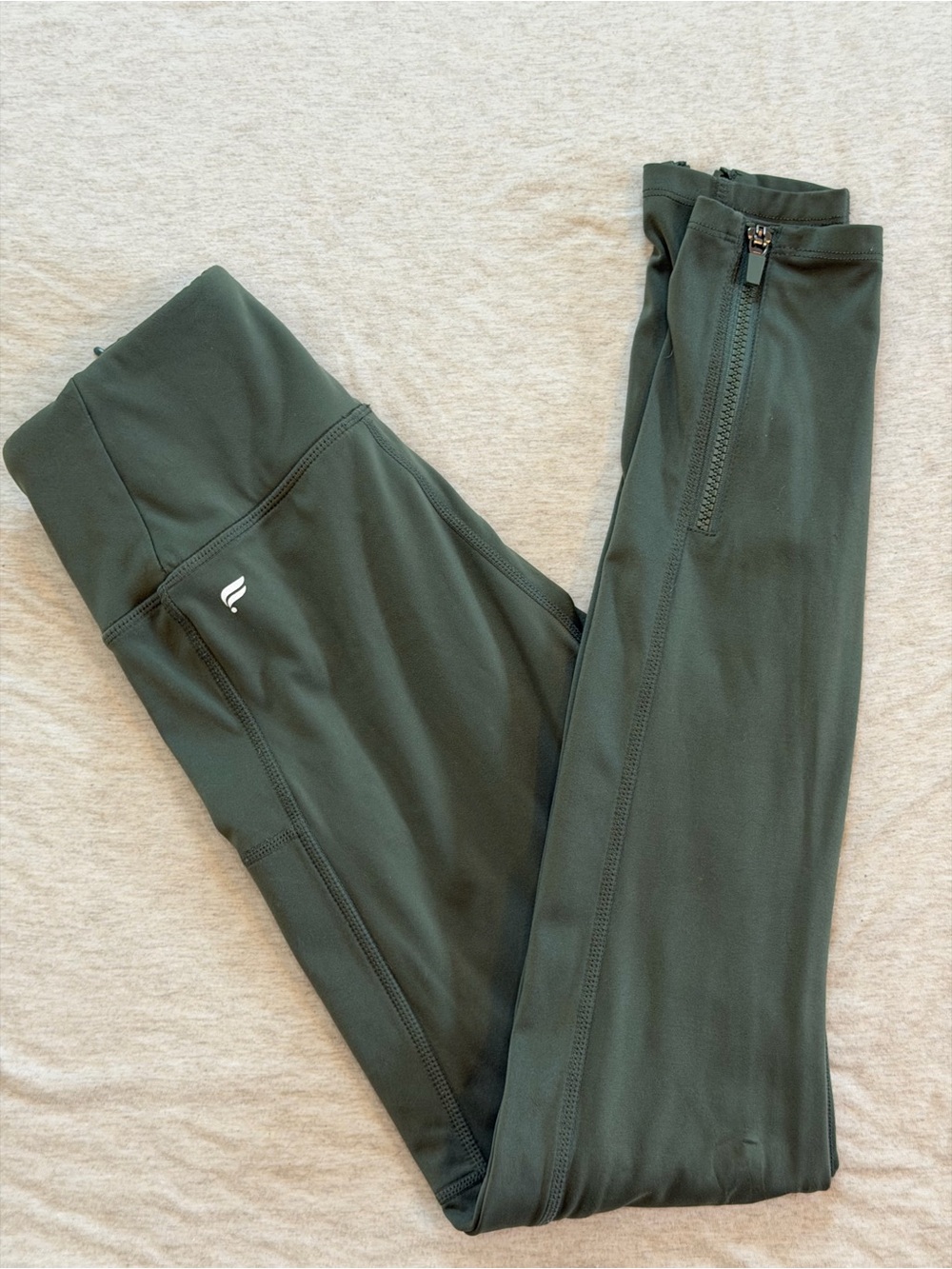 Fabletics Forest Green High-Waist Leggings
